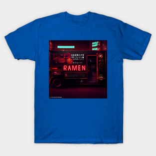 Cyberpunk Tokyo Ramen Food Truck T-Shirt